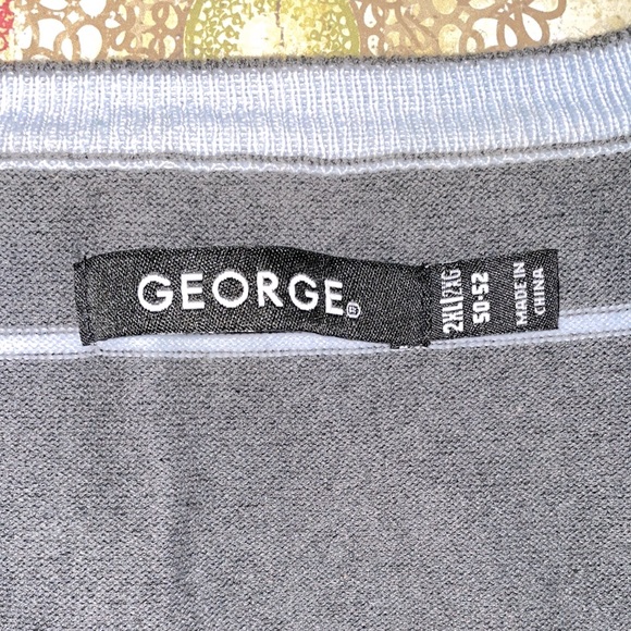 George Men’s Golf V Neck Sweater Vest - Picture 2 of 7